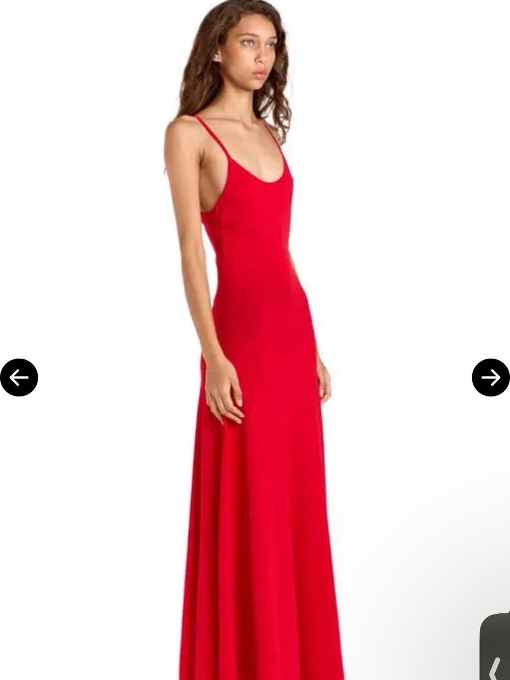 ROMY Pepi Maxi Dress Large Red NEW